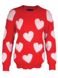 Red Heart Valentine Sweater