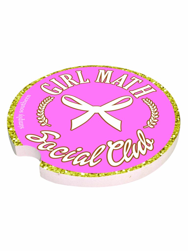 Girl Math Car Coaster