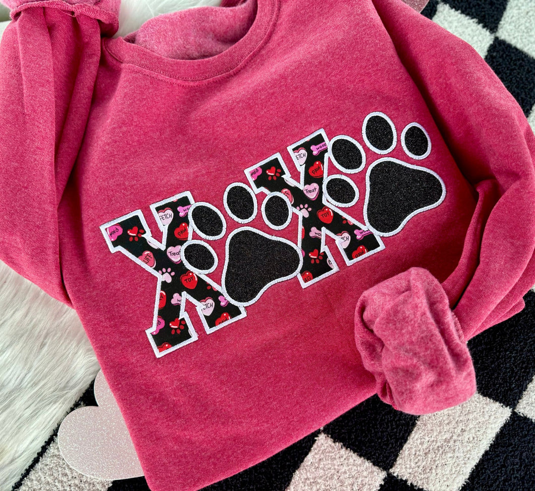 Pawsitively Perfect XOXO Crewneck Pullover