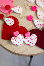 Load image into Gallery viewer, Red heart dangle
