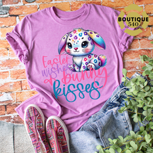 Load image into Gallery viewer, Easter Wishes &amp; Bunny Kisses Graphic Tee
