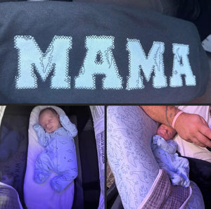 Mama Onesie Embroidery Applique Shirt