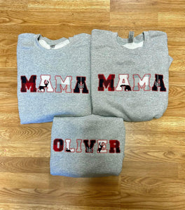 Mama Onesie Embroidery Applique Shirt