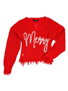 Merry SS V Neck Sweater