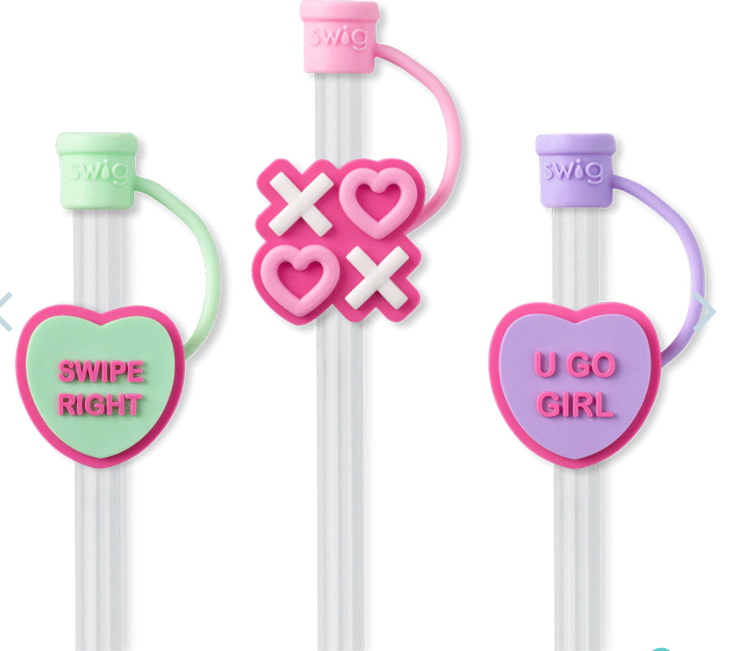 Be Mine Straw Topper Set