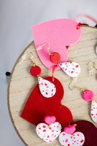 Red heart dangle