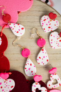 Pink heart dangle