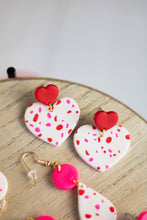 Load image into Gallery viewer, Red heart dangle
