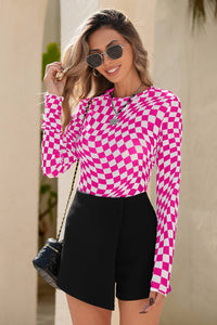 Checkmate Chic Mesh Top