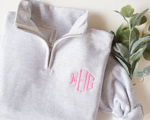 Load image into Gallery viewer, Diamond Monogrammed 1/4 Zip
