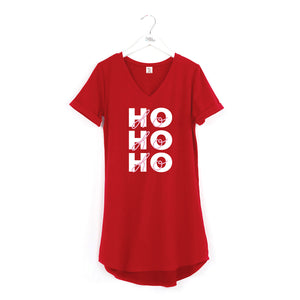 Holiday V Neck Sleep Shirts