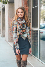 Load image into Gallery viewer, Classic Plaid Blanket Scarf
