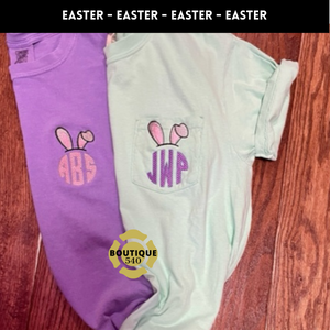 Comfort Color Bunny Monogram