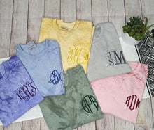 Load image into Gallery viewer, Comfort Colors ColorBlast Monogram Tee
